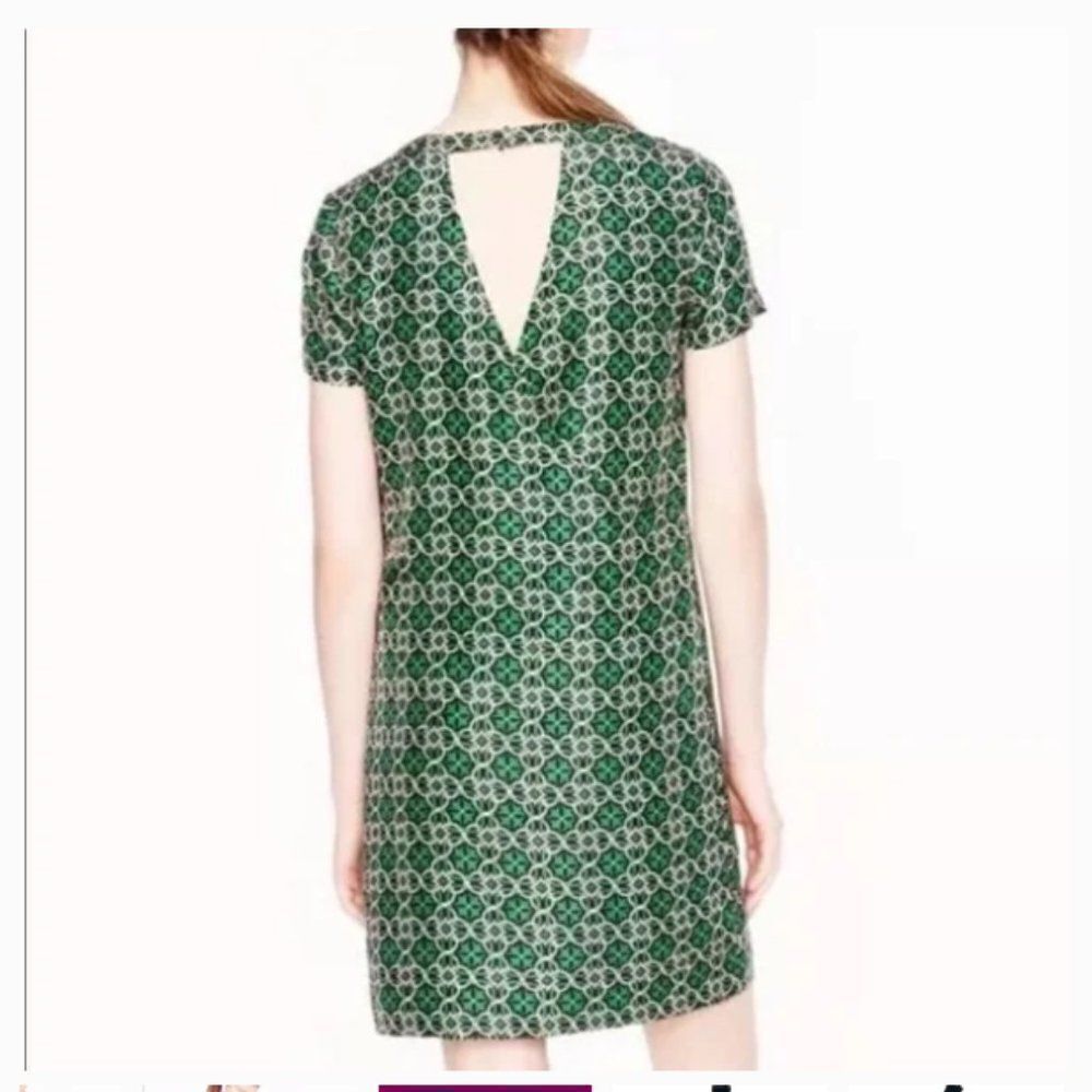 J Crew "Swoop" Silk A-Line Dress Size 6 - Picture 4 of 15